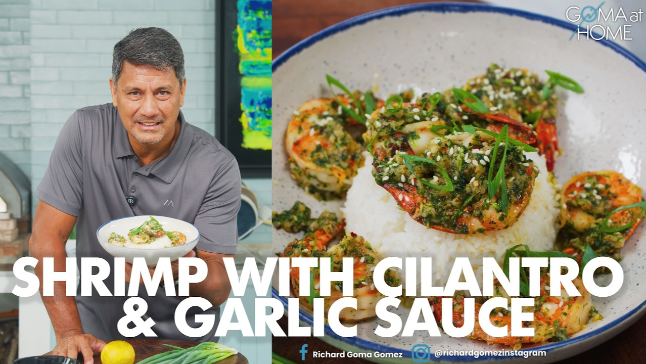 Goma At Home: Shrimp With Cilantro And Garlic Sauce